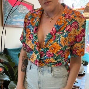 SOLD - Vintage Talbots Silk Buttdown